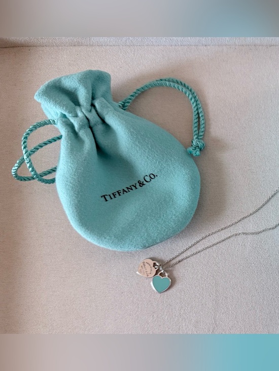 Tiffany & Co. Jewelry - Tiffany & Co. Return to Tiffany “Tiffany Blue” Double Heart Tag Pendant, Mini